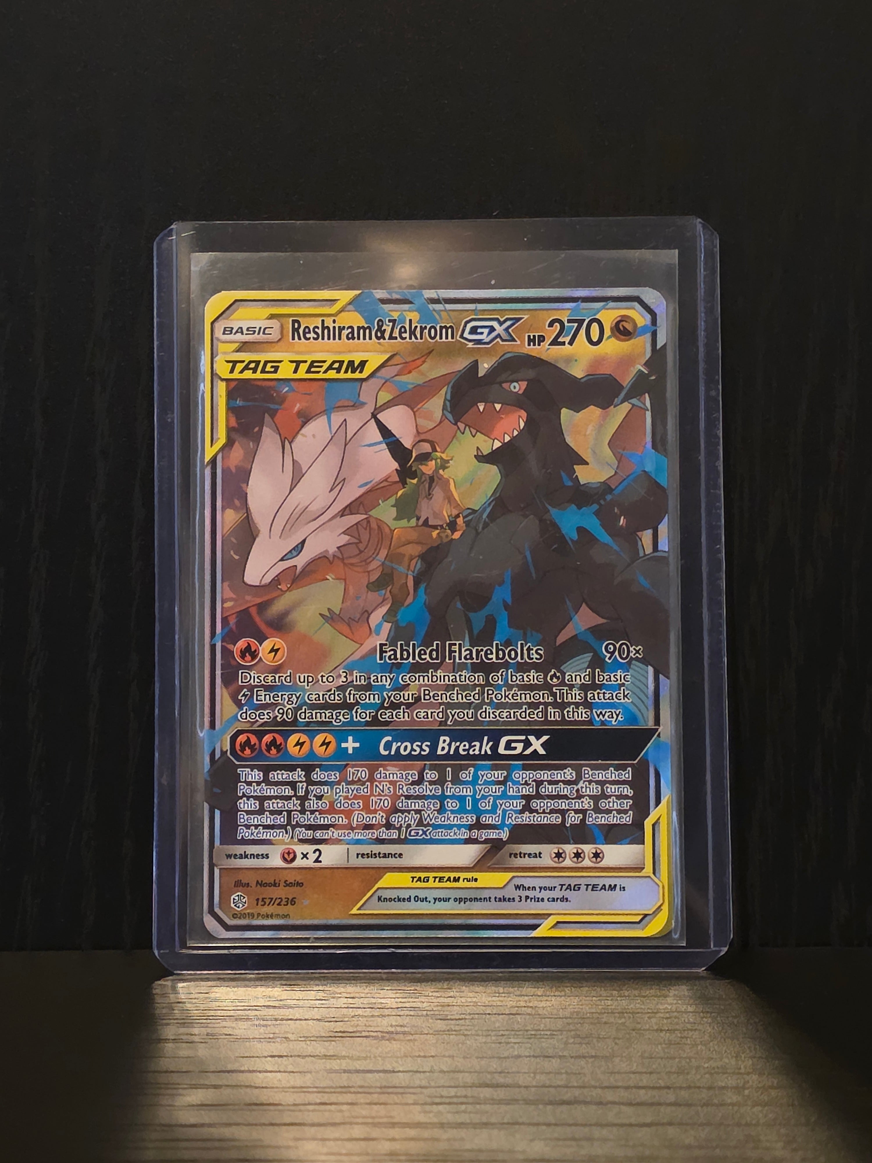 Reshiram & Zekrom GX (Cosmic Eclipse: 157/236)
