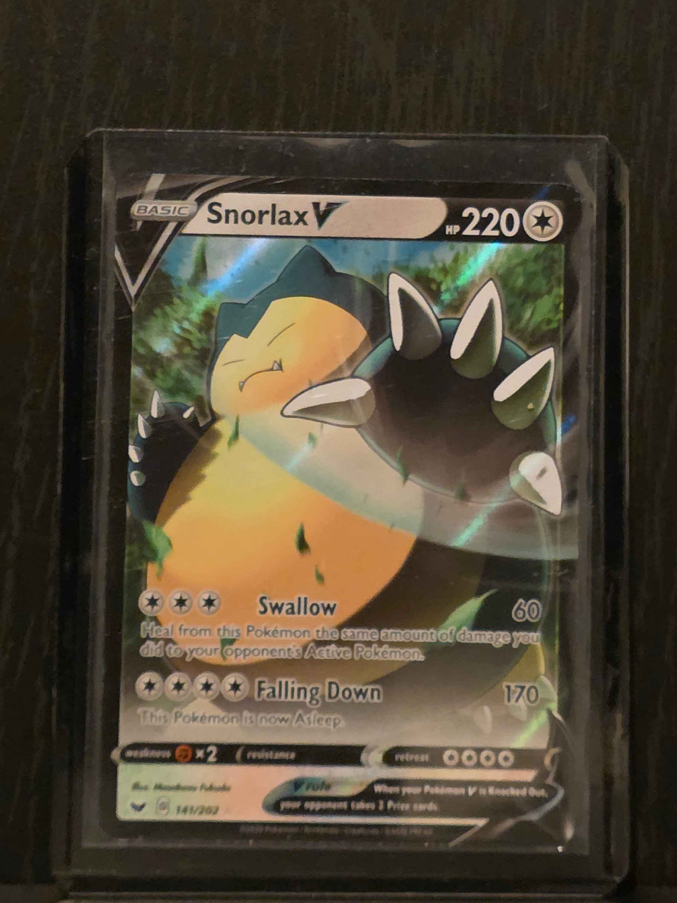 Snorlax V (Sword and Shield Base Set: 156/264)