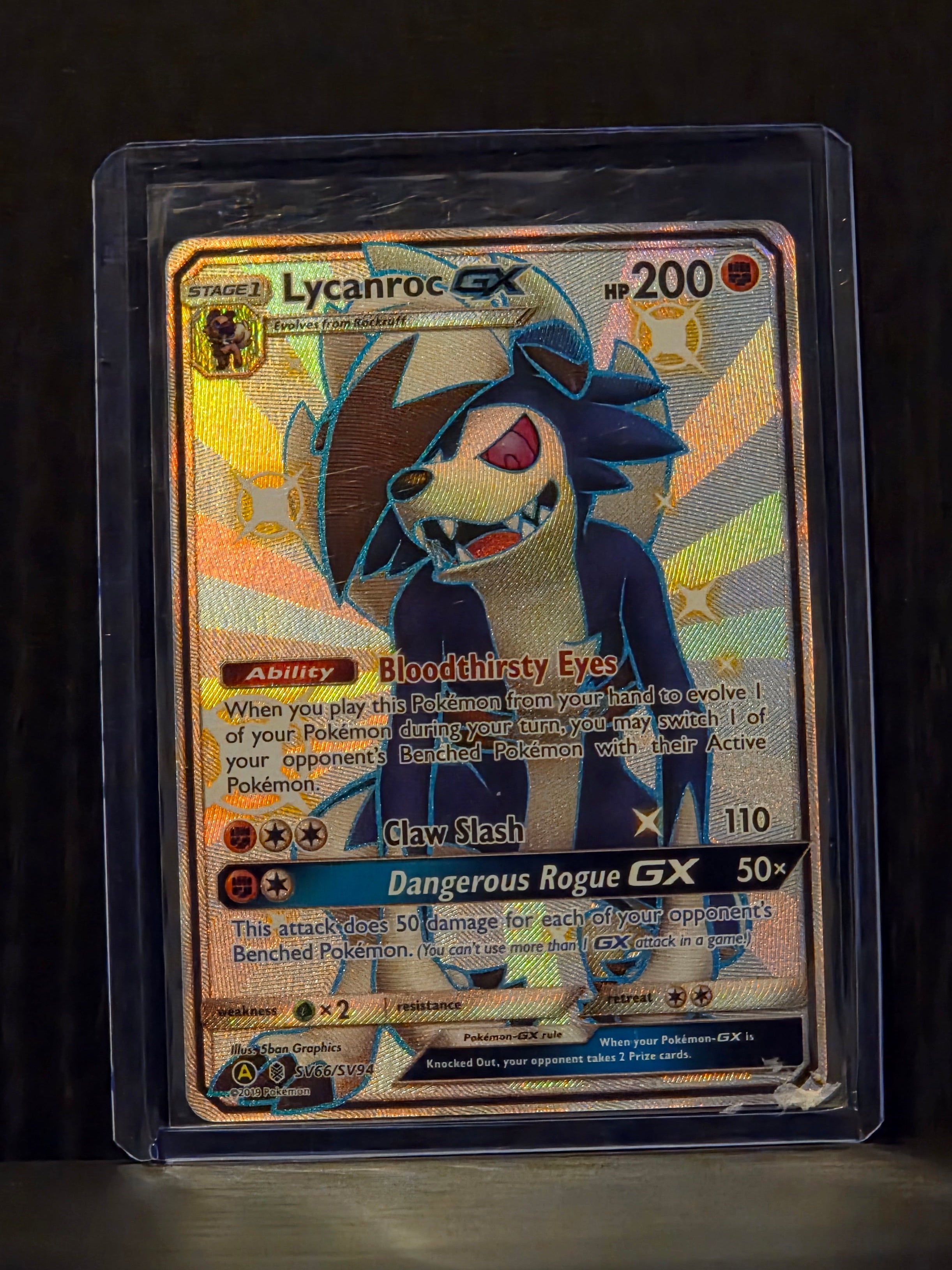 Lycanroc GX (Hidden Fates: Shiny Vault: SV66/SV94)